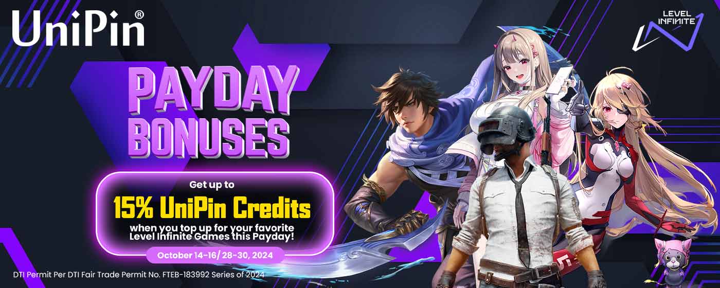 Level Infinite October Payday Bonus (PH)